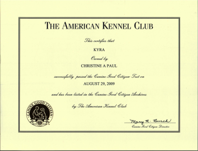 CGC Certificate