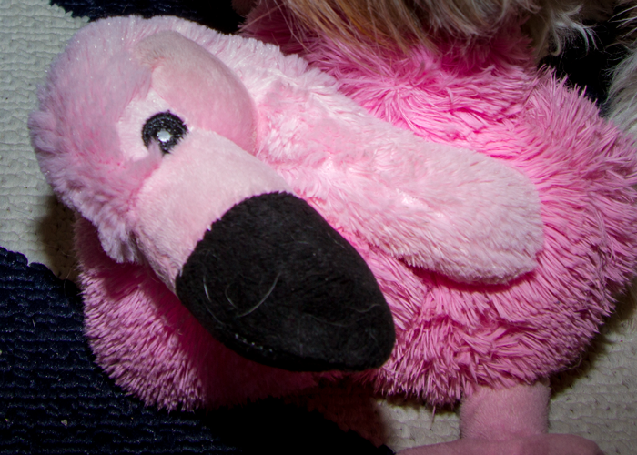 Flamingo stuffed toy