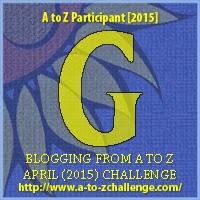 2015 A to Z Challenge Badge "G"