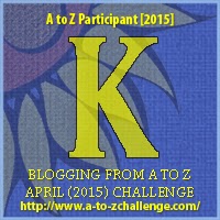A to Z Challenge Badge "K"
