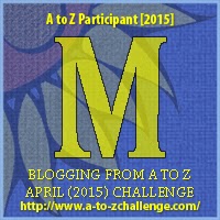 A to Z Challenge badge M