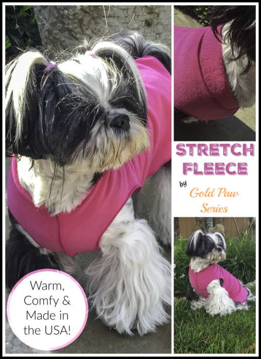 Gold Paw Series Stretch Fleece, Shih Tzu in Fleece Jacket